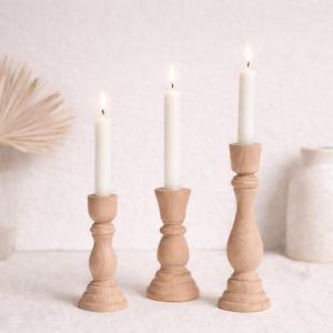 Set of 3 new handmade wooden candle <b>tea</b> <b>light</b> holder premium decor - durable - luxury home decor - Product Image 1
