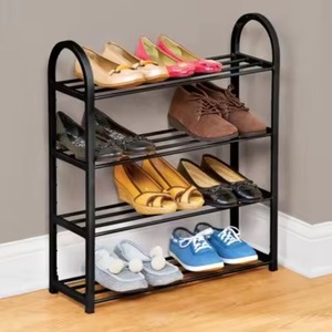 High On Demand New Home A-Shaped Shoe Rack Luxury Dust-Proof Storage Stainless Steel Shoe Rack - Product Image 5