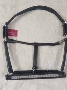 Calidad elegante Adams International acolchado de cuero caballo Halter con detalle de cristal al por mayor del fabricante - Product Image 3