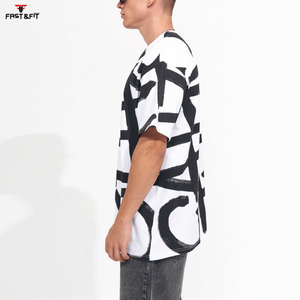 Camiseta de Hombre 100% Algodón con Estampado Personalizado, Calidad Premium, Manga Corta, Ecológica, Transpirable, Tejido Worsted de 180g, Corte Holgado - Product Image 4