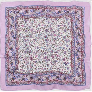 Customized Digital Print scarves 100% Cotton bandana Women's Small handmade Fashionable <b>Square</b> <b>Headband</b> product Scarf - Product Image 6