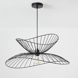 Lámpara Colgante de Techo con Diseño Atractivo de Malla Metálica con Recubrimiento Negro, Lámpara Decorativa para Interiores del Hogar - Product Image 3