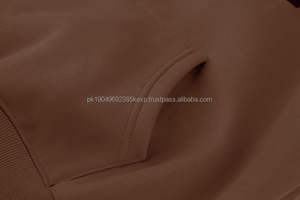 Sudadera con Capucha Corta de Algodón, Lisa, de Lujo, para Hombre, Personalizable, Estilo Urbano, Gruesa - Product Image 4