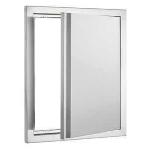 Porta di Accesso BBQ a Incasso Verticale Singola in Acciaio Inossidabile 18W x 21H Pollici per Cucina Esterna - Product Image 1
