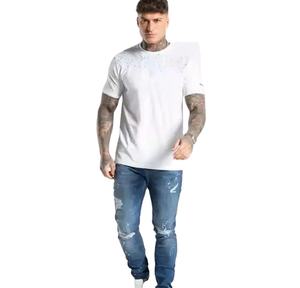 Best Material Made Men Rhinestones <b>T</b> <b>Shirts</b> Solid Color Men Rhinestones <b>T</b> <b>Shirts</b> Lightweight Men Rhinestones <b>T</b> <b>Shirts</b> - Product Image 2