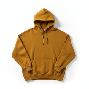 Sudadera con Capucha de Color Sólido, Felpa Francesa de Algodón, Estilo Casual de Otoño, Diseño con Bolsillos, Corte Regular para Hombre - Product Image 1