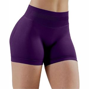 Shorts de sport pour femmes, taille haute, extensibles, pour fitness, yoga, entraînement, séchage rapide, vêtements de sport, tissu durable, shorts pour femmes - Product Image 3