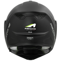 Casque de moto ASTONE RV6 noir mat, nouveau matériau ABS durable, garantie 1 an