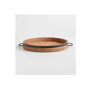 Bandeja de Madera Hecha a Mano para Desayuno, Café, Té, Aperitivos, Comida, Cocina, Mesa de Comedor y Decoración - Product Image 3