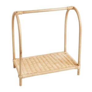 Wholesale Natural Rattan Little Doll Hangers Arch Design Factory Price Handmade <b>Miniature</b> Clothing Stand Sustainable Kids Toy - Product Image 2