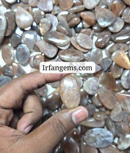 Pierres précieuses de sunstone de coco 100 % naturelles, qualité supérieure, pierres précieuses en vrac et sunstones disponibles dans toutes les tailles et formes, lot en gros - Product Image 2