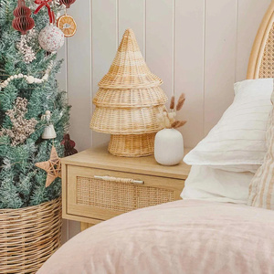 Christmas <b>Tree</b> Decoration Natural Wicker <b>Tabletop</b> <b>Tree</b> Rustic Holiday Decor Eco Friendly Handmade Vietnam Craft Festive Decor - Product Image 5