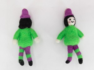 Wholesale Felt & Yarn Wool Felt Adult Trainee Green <b>Witch</b> Cute Apprentice Spooky Halloween <b>Decor</b> Gift Set - Product Image 3
