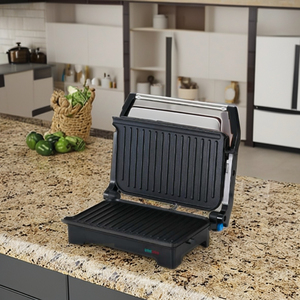 Machine à sandwich électrique double face automatique de qualité supérieure en acier inoxydable Presse antiadhésive pour collations Petit-déjeuner Maison compacte - Product Image 3