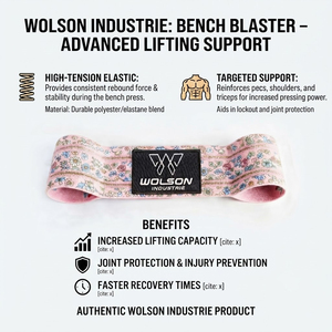 Banco de Entrenamiento Reforzado de Neopreno Transpirable Wilson Industry, Soporte para Levantamiento de Pesas, Banco de Press, Desarrollo Muscular - Product Image 2