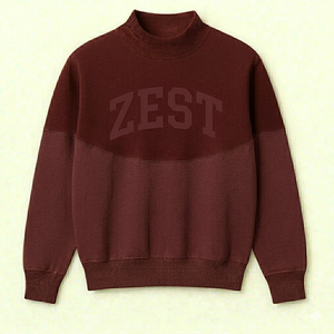 Sweat-shirt à col montant Fresh Street, coupe ample, en molleton de coton, pull chaud d'hiver, streetwear décontracté, haut tendance - Product Image 2