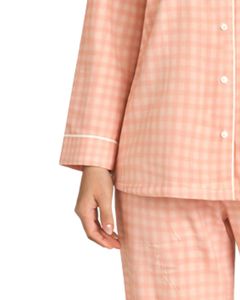 ชุดนอนผู้หญิงลายพีชลายตามสั่งแบบติดกระดุมชุดนอนผ้าฝ้ายเนื้อนุ่มระบายอากาศได้ดีชุดเสื้อผ้าสำหรับใส่ในเลานจ์สองชิ้น - Product Image 4