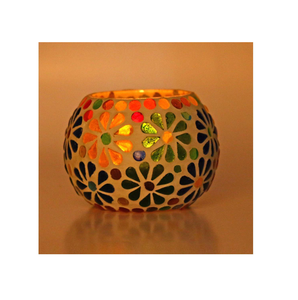 Multiple Colored Glass Votive <b>Candle</b> Holder Clear <b>Tea</b> Lights <b>Candle</b> Holders for Wedding Centerpieces Mosaic Tealight Holder - Product Image 1