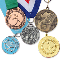 Prix d'usine personnalisé Médailles d'honneur 3D Rubans en tissu Médailles et trophées sportifs