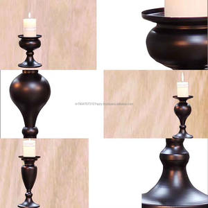 Bougeoir en métal élégant avec cadre solide au design minimaliste moderne et support stable pour mariage, Noël et décoration intérieure - Product Image 6