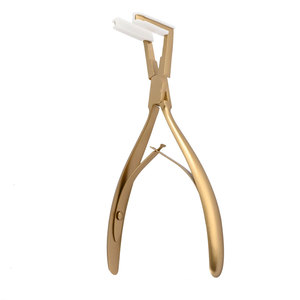 Pince professionnelle de 7 pouces pour extensions de cheveux à bandes adhésives avec coussinets en silicone, à double ressort, pour l'application et le retrait des extensions capillaires - Product Image 2