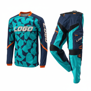 Équipement de motocross personnalisé à séchage rapide en polyester, unisexe, pour adultes, vêtements de course de moto tout-terrain, manches longues, équipement d'équipe de course professionnel, tout - Product Image 5