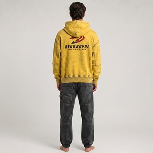 Men Vintage Wash Hoodie Casual Oversized Pullover Soft <b>Fabric</b> <b>Retro</b> Style Streetwear Sweatshirt Comfortable Fit - Product Image 5