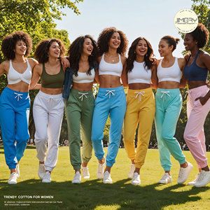 Pantalon de travail élégant baggy cargo pour femmes Ensemble de pantalons décontractés pour femmes par les fabricants de vêtements Pantalon de travail élégant pour femmes - Product Image 4