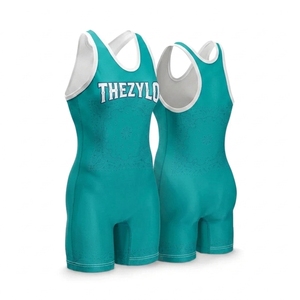 Hot Sale Top Quality Trendy Wrestling Singlet Custom Sublimation <b>Compression</b> Fighting Sleeveless Training Competition Suit - Product Image 3