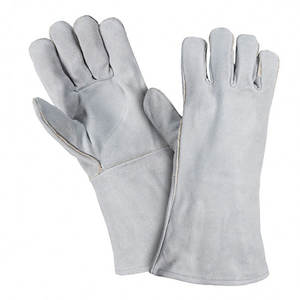 Guantes de Trabajo de Cuero Vacuno de Primera Calidad, Resistentes al Agua, Antideslizantes, Duraderos, Personalizables, Resistentes al Calor - Product Image 3
