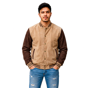 Fabricant de vestes universitaires personnalisées effet vieilli, style vintage Letterman, vêtements streetwear, fournisseur en gros de vêtements à marque privée - Product Image 2