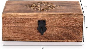 Vintage Engraved Wooden <b>Storage</b> <b>Box</b> Handmade Decorative Organizer <b>Box</b> Table Decor Multipurpose <b>Storage</b> <b>Box</b> Wholesale B2B - Product Image 2