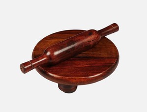 Juego de lujo de madera para Roti Chakla Belan, tabla redonda para enrollar con soporte para hacer tortillas, chapati y masa de pizza, venta al por mayor. - Product Image 2
