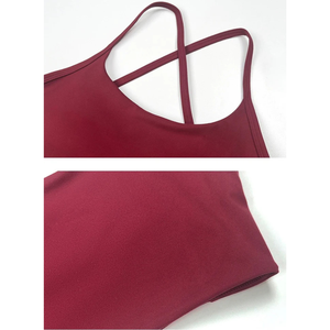 <b>Women</b> Racerback Sports Bra Solid Color Seamless Medium Support Yoga <b>Top</b> - Product Image 5