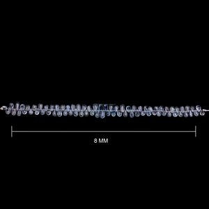 Venta al por mayor de alta calidad aguamarina azul 8 pulgadas suave forma de pera cuentas 7X4 9X5 MM hebra para la fabricación de joyas superior - Product Image 3