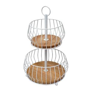 Premium Matte Finish Metal Fruit <b>Basket</b> For Elegant Fruit Display And Kitchen Organization Accessory Item - Product Image 3