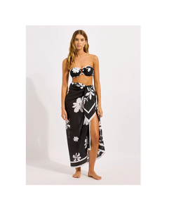 Custom Hawaiian Pareo Printed Polynesia Chiffon Sarong Tropical <b>Beach</b> Cover Up OEM Manufacturer Customized Fabric Supplier - Product Image 1