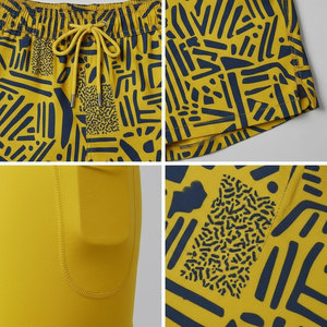 Mens Double <b>Layer</b> Short 2 in 1 Micro Mesh Outer Short Compression Baselayer Inner Short Basketball Gym Training Running Shorts - Product Image 3