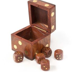 Educational Wooden <b>Dice</b> And Dominoes Game <b>Set</b> Brain Development Activity For Kids And Family - Product Image 3
