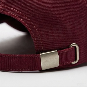 <b>Maroon</b> 6-Panel Baseball Cap Adjustable Fitted Unisex Cotton Twill Solid Color Casual Hat for Adults - Product Image 6