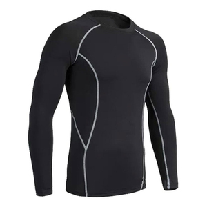 Customized Gym Fitness Men Workout Clothing <b>Yoga</b> <b>Set</b> Ribbed Compression Suit 2 Pieces Gym Fitness Gym <b>Set</b> Slim Fit Compression - Product Image 5