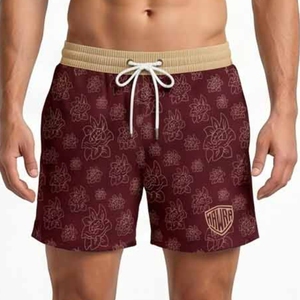 Shorts de Playa de Malla de Secado Rápido para Hombre, Trajes de Baño Ligeros y Transpirables para Vacaciones de Verano, Shorts de Playa con Logotipo Personalizado para Unisex - Product Image 1