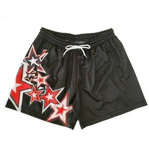 Custom Sublimation <b>Men's</b> Shorts with Breathable Soft Mesh Zip Pockets Durable Knitted Weaving Drawstring Closure Casual Style - Product Image 6