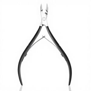 Stainless Steel Cuticle Trimmer Nippers Nail Clippers Non-slip Colored Handle Wide Jaw Opening Precise Removal Durable Washable - Product Image 1