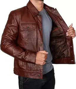 Veste en cuir vintage MC - Product Image 5