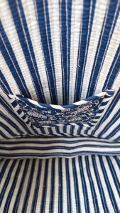 กระเป๋าผ้าฝ้ายพิมพ์ลายอินดิโก้ 100% ขนาดใหญ่ สำหรับใส่ของช้อปปิ้ง กระเป๋าผ้าฝ้ายพิมพ์ลายสำหรับไปทะเล - Product Image 2