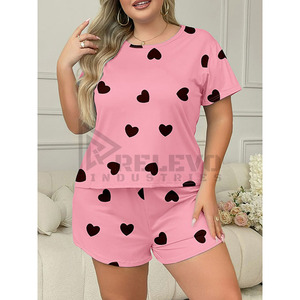 Conjunto de Pantalones Cortos de Dos Piezas con Estampado Personalizado para Hombre y Mujer, con Camiseta de Manga Corta y Pantalones Cortos con Cintura Elástica, Ropa Informal - Product Image 6