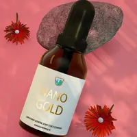 Нано-Золотой раствор разбавлен физиологическим соляным раствором для уничтожения бактерий