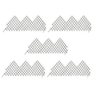 5 pièces de treillis de jardin en saule de 66,9 x 29,5 pouces, clôtures et portails de qualité supérieure - Product Image 1