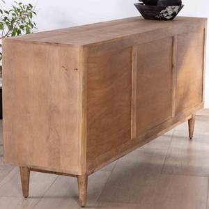 Aparador grande contemporáneo Vandana Autumn Haven de madera de mango con puertas y cajones con tiradores empotrados Cabure - Product Image 3